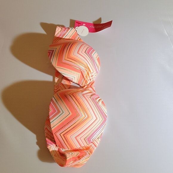 BRAND NEW XHILARATION WOMEN"S PUSH UP SWIMSUITS BIKINI BRA - Picture 8 of 16